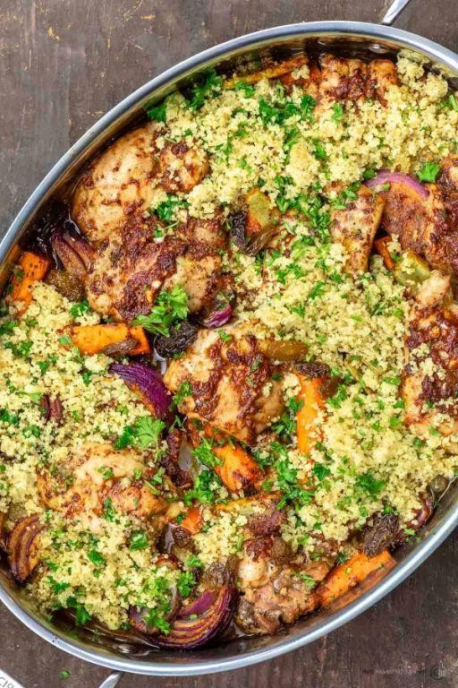 Easy Moroccan Chicken Couscous