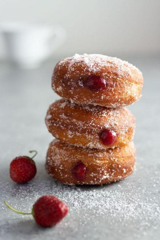 Easy Sufganiyot with Jam Filling