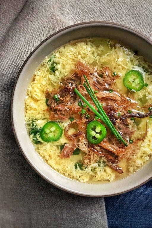 Egg Drop High Protein Soup