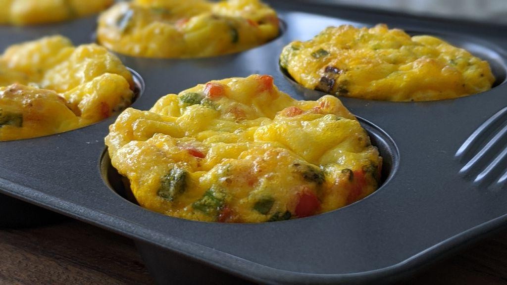 Egg Muffins with Bell Peppers and Onions