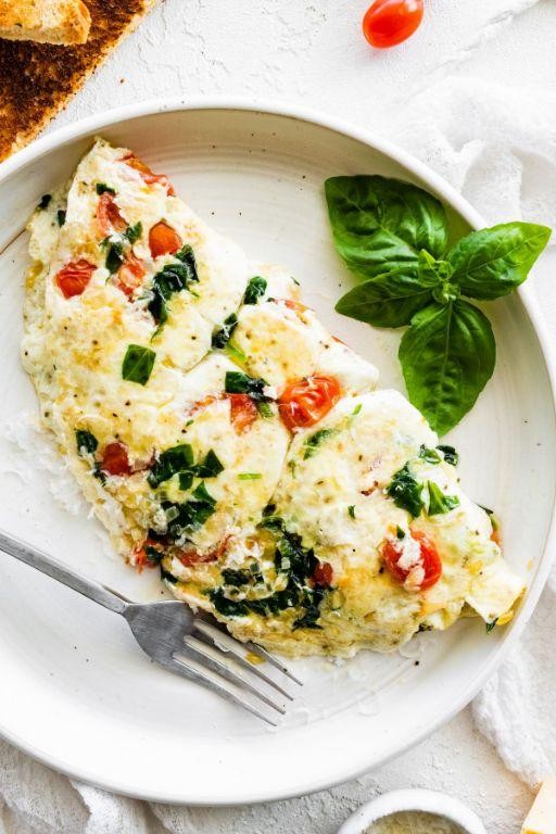 Egg White Omelette with Spinach