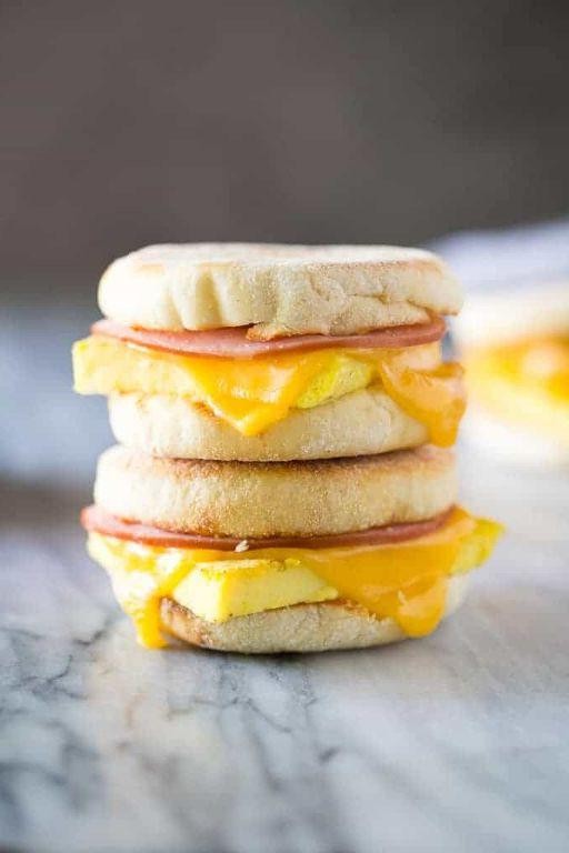 Egg and Cheese English Muffin Sandwich