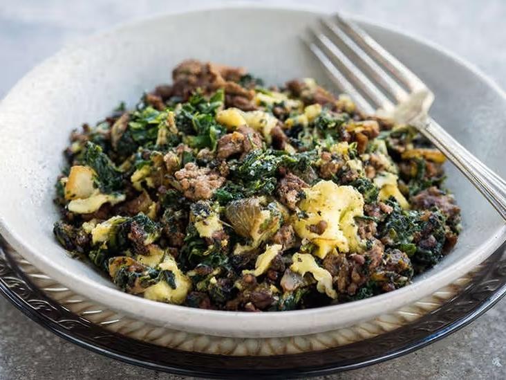 Egg and Spinach Protein Bowl