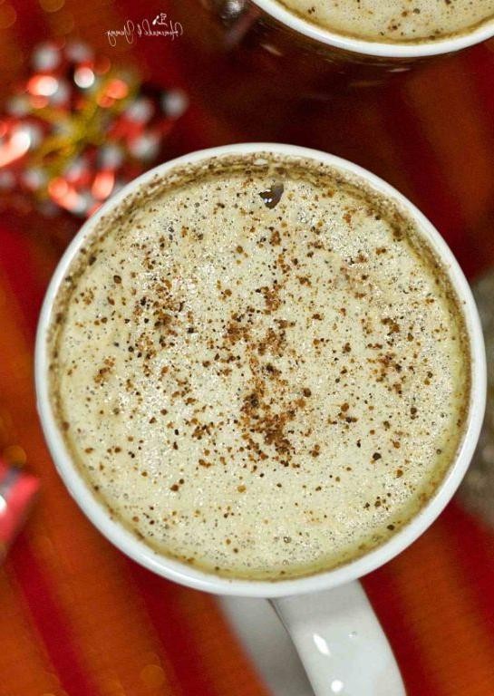Eggnog Latte with Rum