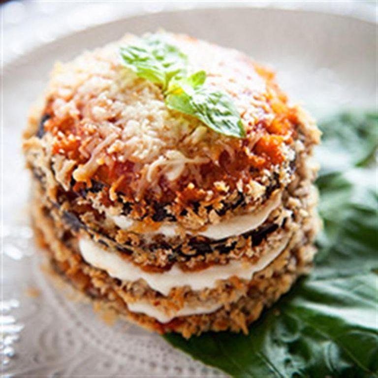 Eggplant Parmesan Stacks