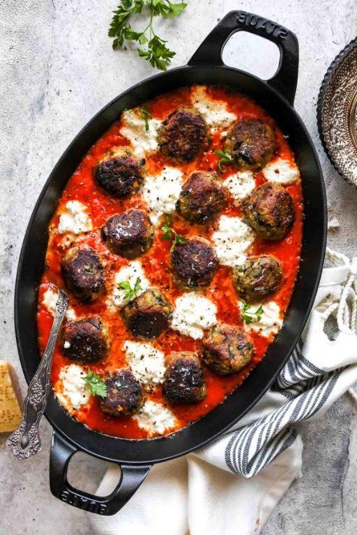 Eggplant and Parmesan Vegetarian Meatballs