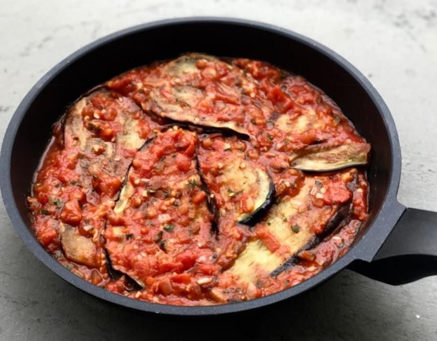 Eggplant and Tomato Cazuela