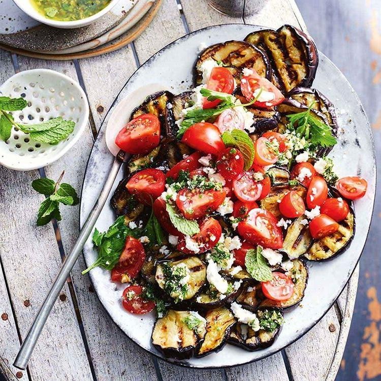 Eggplant and Tomato Salad