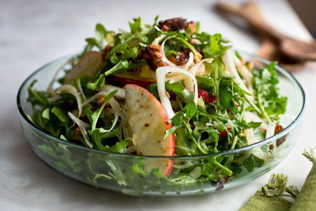 Endive and Apple Salad with Walnuts