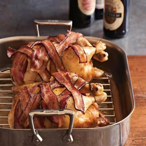 Fire Roasted Chicken with Bacon