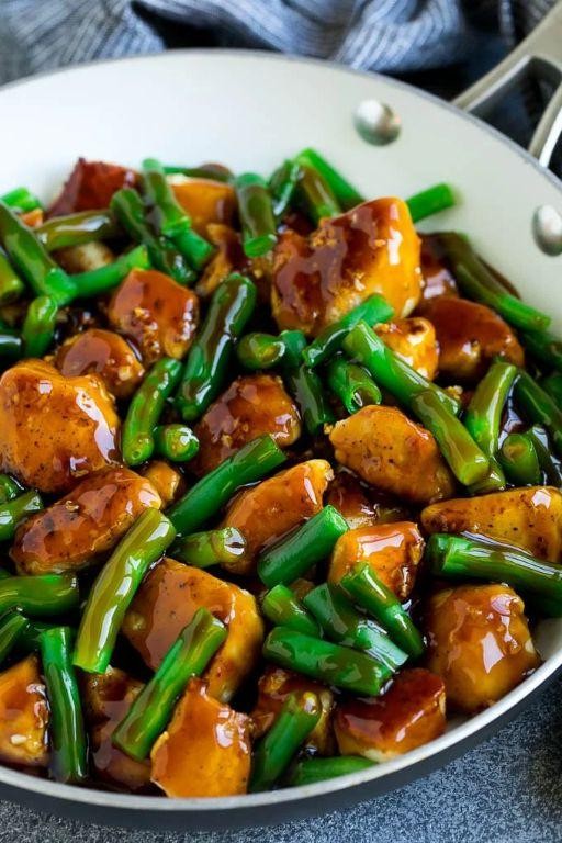 Fresh Green Bean and Chicken Stir Fry