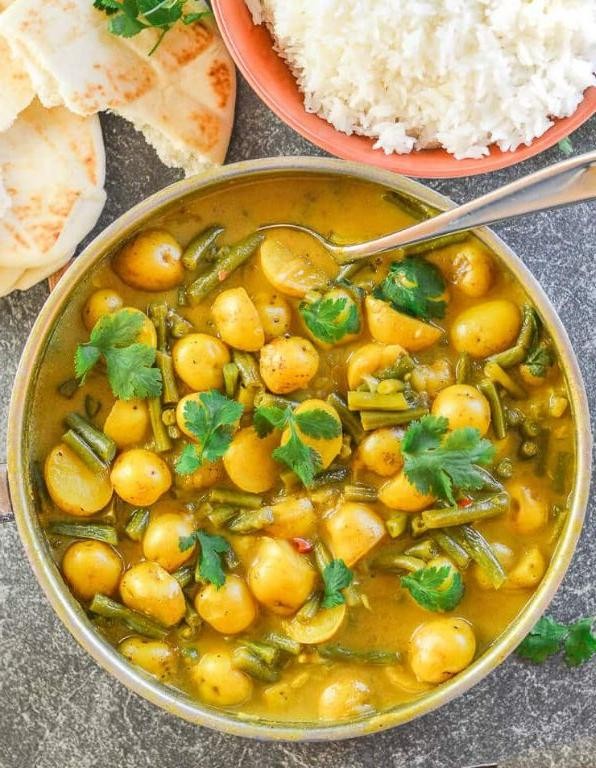 Fresh Green Bean and Potato Curry