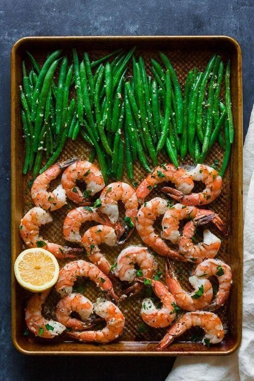 Fresh Green Bean and Shrimp Skillet