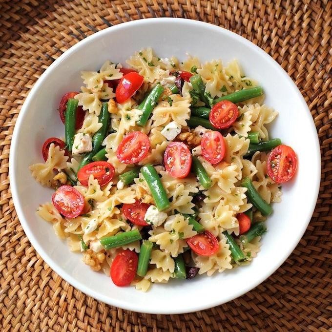 Fresh Green Bean and Tomato Pasta