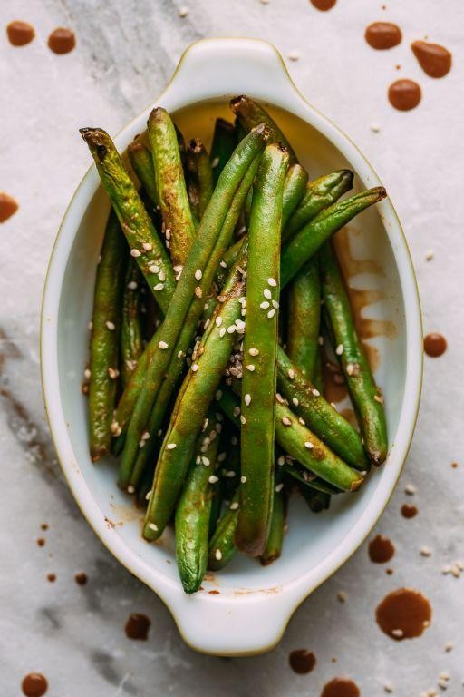 Fresh Green Beans with Toasted Sesame Seeds