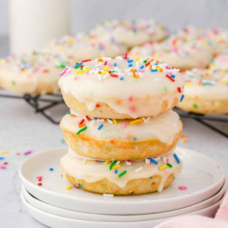 Funfetti Cake Mix Donuts