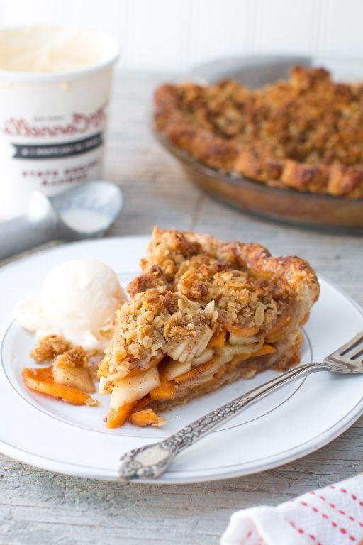 Fuyu Persimmon and Apple Crumble
