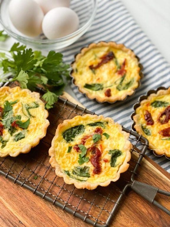 Fuyu Persimmon and Spinach Quiche
