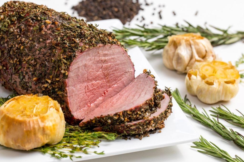 Garlic Herb Crusted Roast Beef