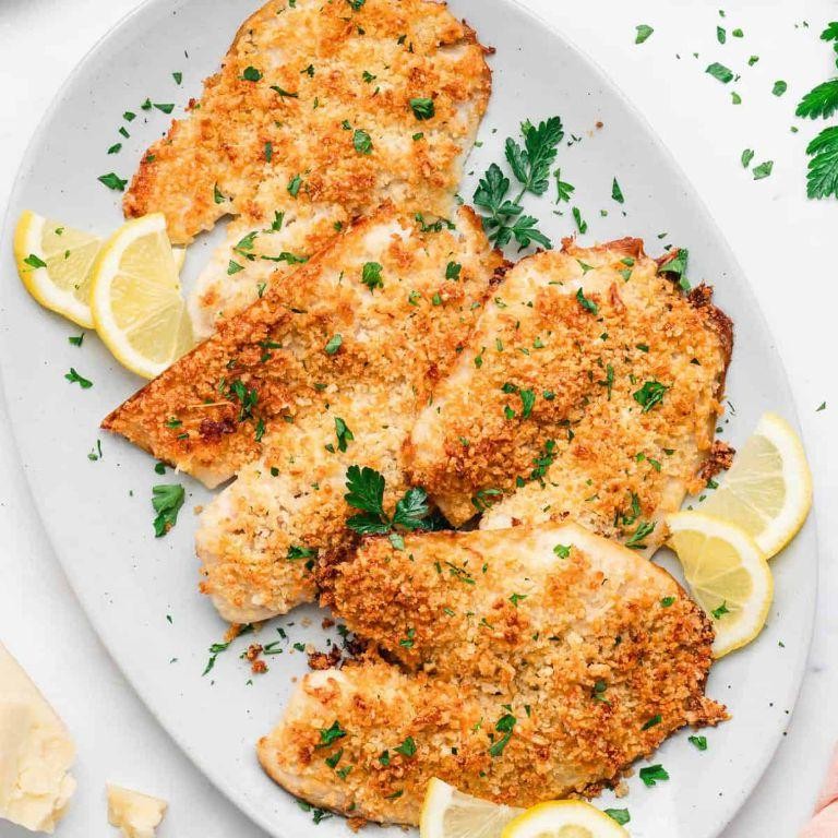 Garlic Parmesan Breaded Tilapia