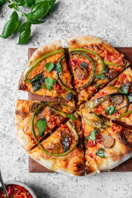 Garlic Scape Pizza