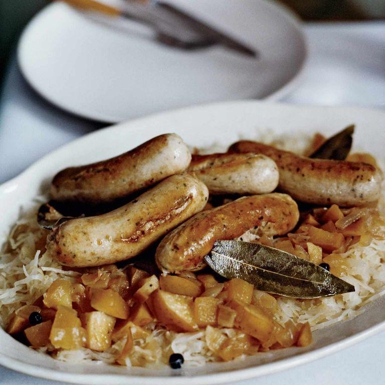 German Style Sauerkraut and Sausage