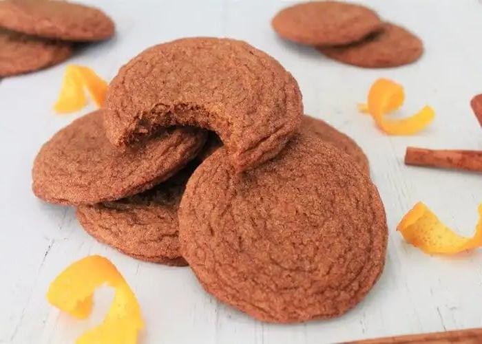 Ginger Snap Cookies with Orange Zest