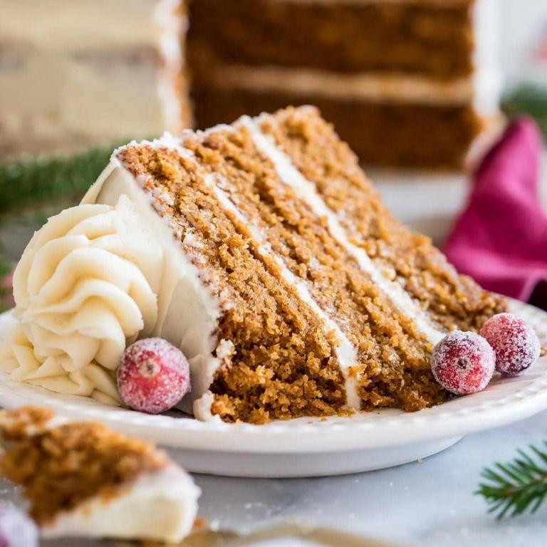 Gingerbread Layer Cake with Cream Cheese Frosting