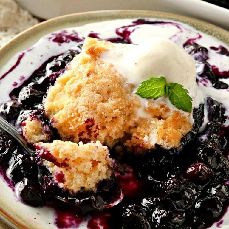 Gluten Free Blueberry Cobbler