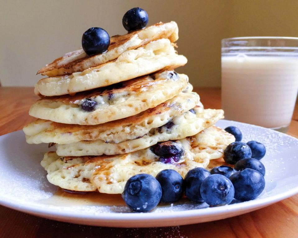Gluten Free Blueberry Pancakes