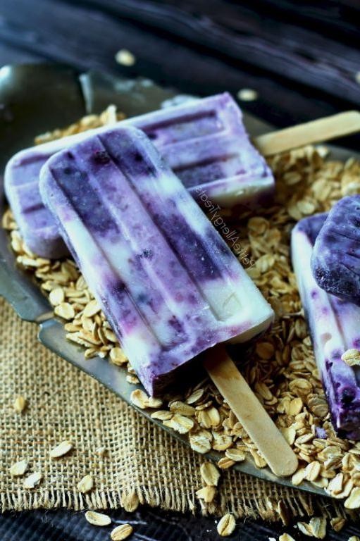 Gluten Free Blueberry Popsicles