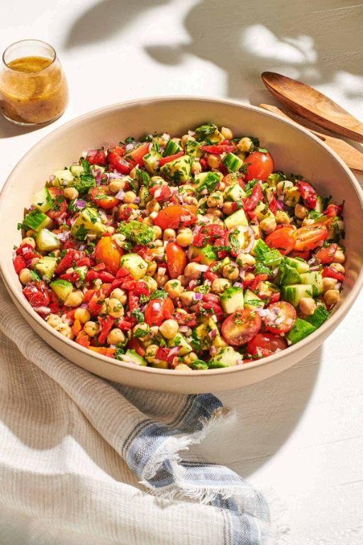 Gluten Free Mediterranean Chickpea Salad