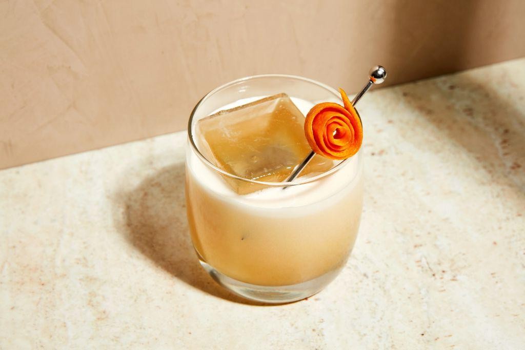 Godfather Cocktail with Honey Syrup