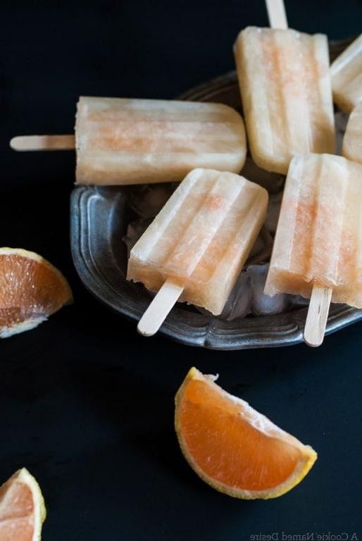 Grapefruit Rosemary Popsicles