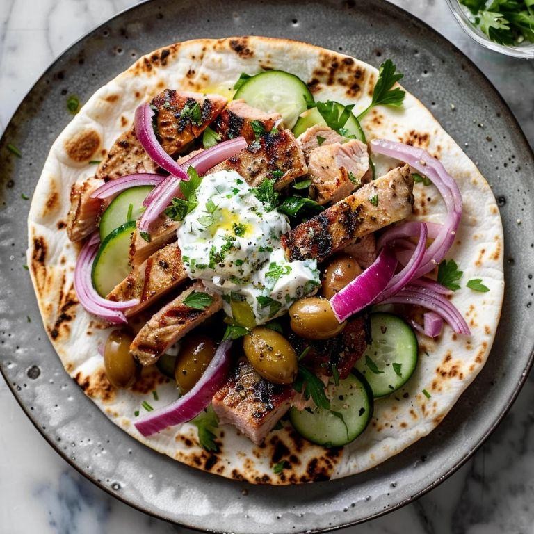Greek Gyro with Feta and Olives