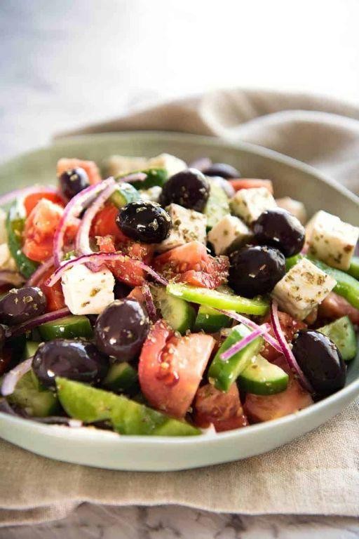 Greek Salad with Olives and Feta