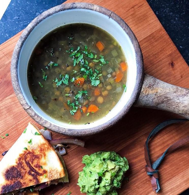 Green Fig and Lentil Soup