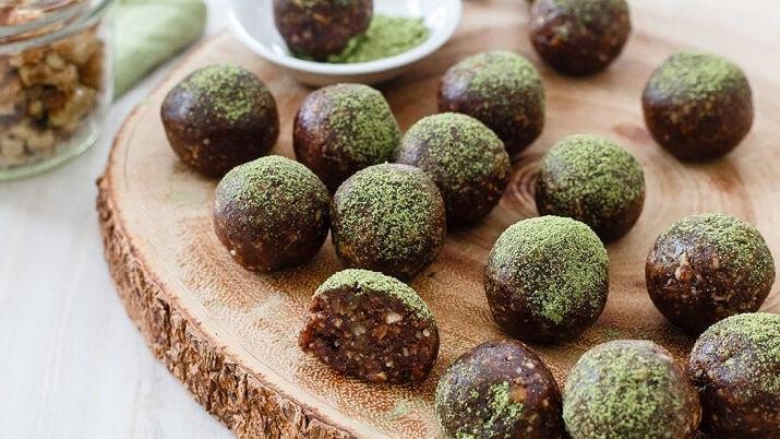 Green Tea and Matcha Goop Energy Balls
