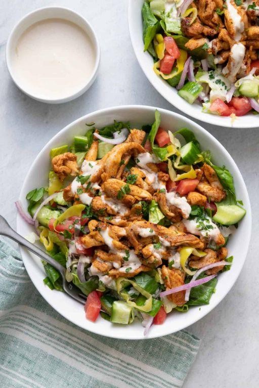 Grilled Chicken Shawarma Salad