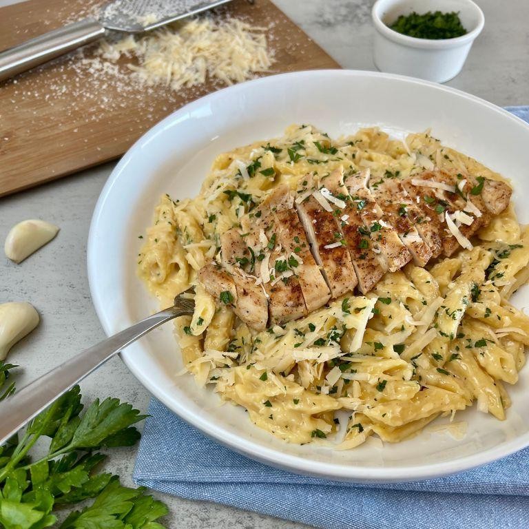 Grilled Chicken Strip Alfredo