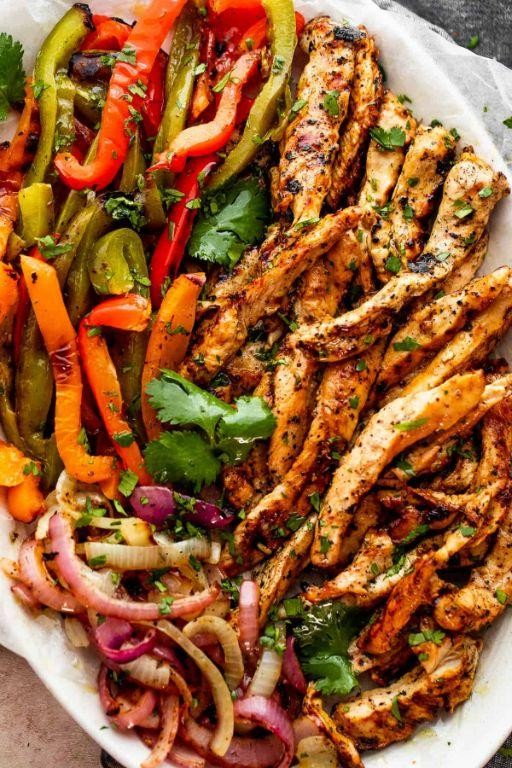 Grilled Chicken Strip Fajitas