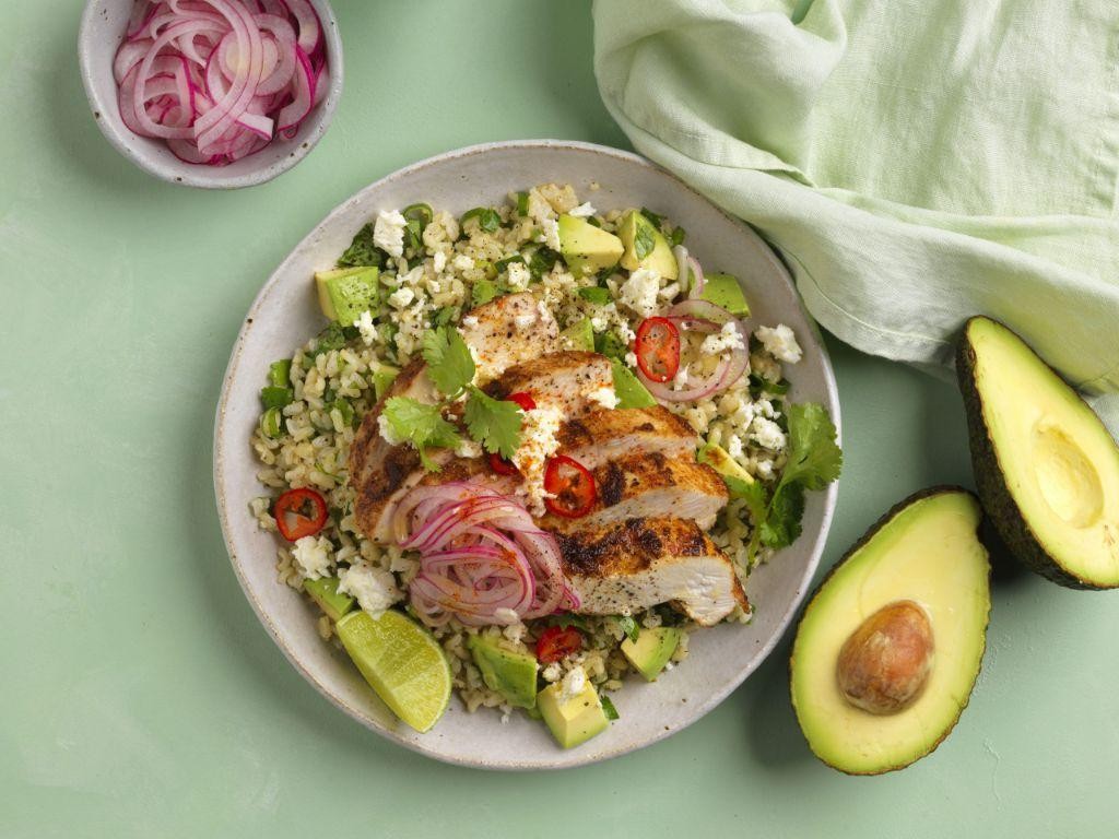 Grilled Chicken and Avocado Protein Bowl