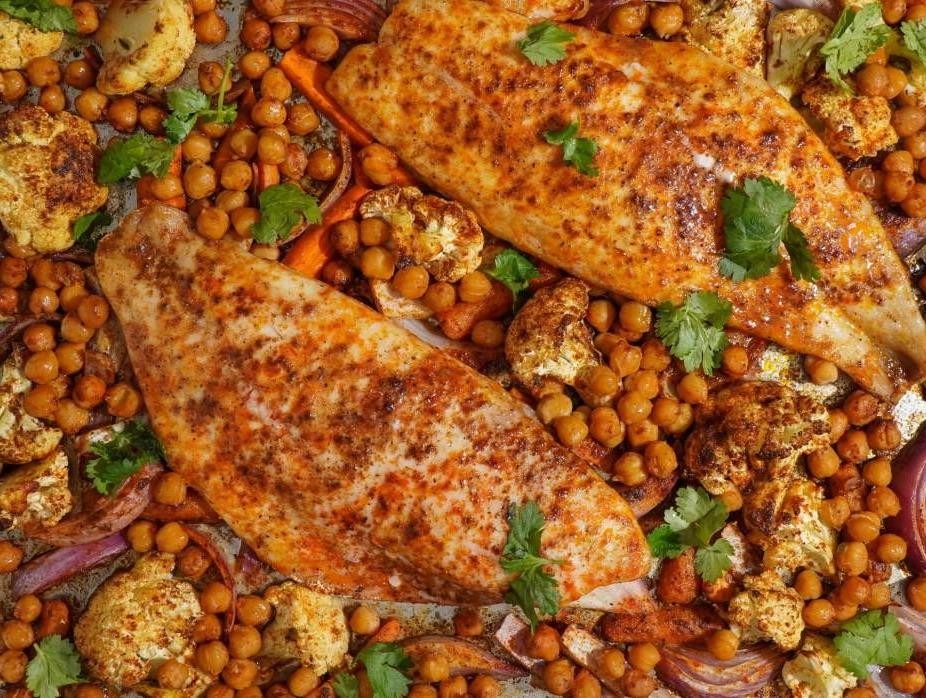Grilled Fish with Ras El Hanout Marinade
