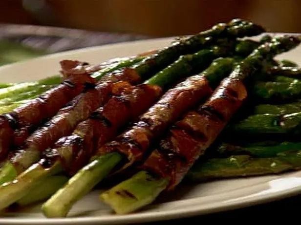 Grilled Ham and Asparagus Spears