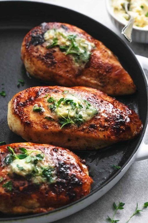 Grilled Hearty Chicken with Herb Butter
