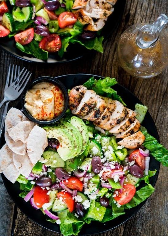 Grilled Mediterranean Chicken Salad