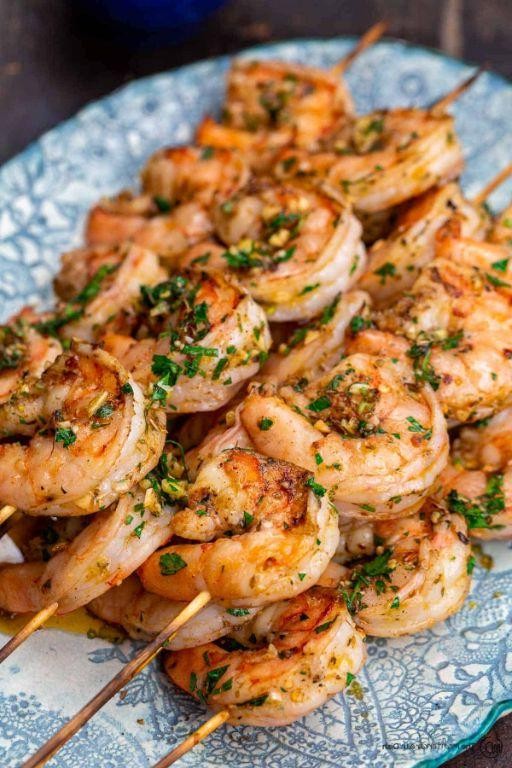 Grilled Mediterranean Shrimp Skewers