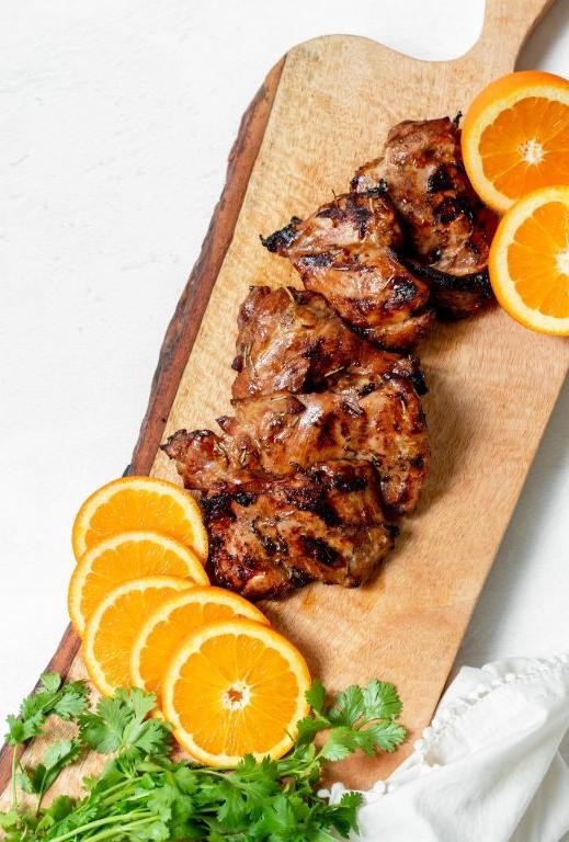 Grilled Orange Chicken Thighs with Citrus Marinade