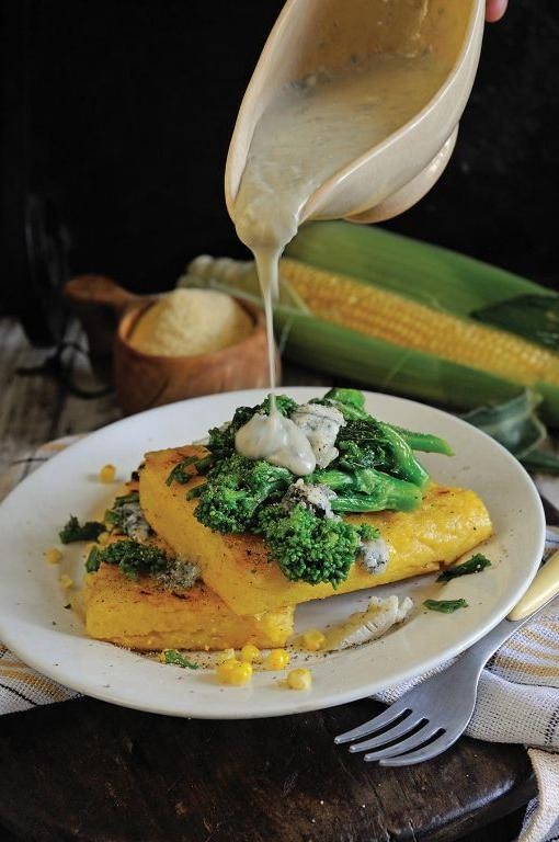 Grilled Polenta with Gorgonzola