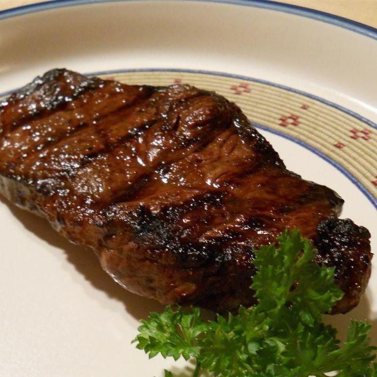 Grilled Steak with Worcestershire Sauce Marinade